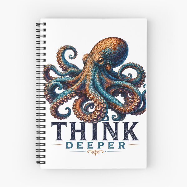 Item preview, Think Deeper Octopus Vintage Ocean Wisdom Design designed and sold by the-dovlat.