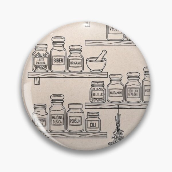Item preview, Balkan Food Storage System - Kitchen Spice  Collection Funny Balkan Art designed and sold by Mastalina99.