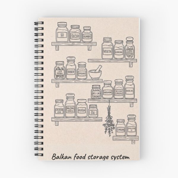 Item preview, Balkan Food Storage System - Kitchen Spice  Collection Funny Balkan Art designed and sold by Mastalina99.