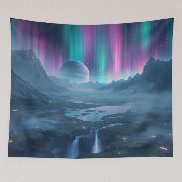 Item preview, Aurora Crown Valley Fantasy Landscape designed and sold by Luminous Wilds.