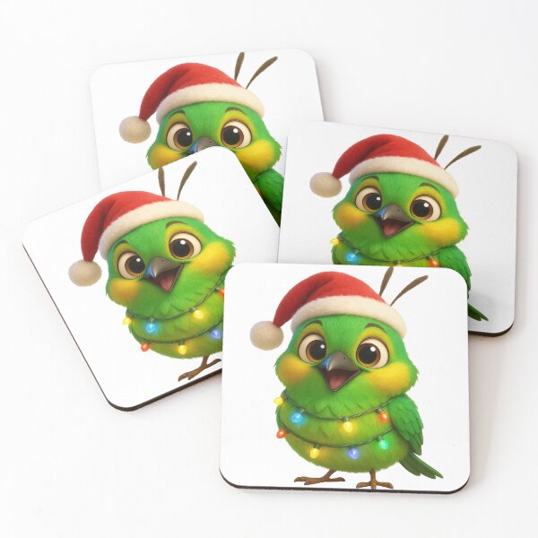 Item preview, Christmas Green Bee-Eater Bird designed and sold by Sillytoe.