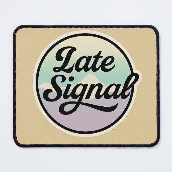 Item preview, Late Signal | Retro Electronic Music Aesthetic designed and sold by |TRSSHOP|.
