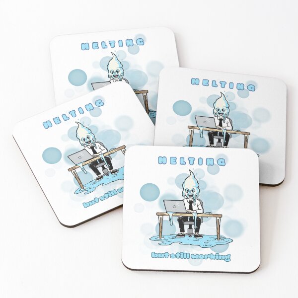 Item preview, Melting But Still Working Funny Office Summer Meme designed and sold by iamKRUK.