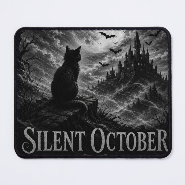 Item preview, Silent October Gothic Black Cat Moon Halloween Design designed and sold by MotylekAnia.