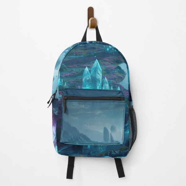 Item preview, Crystal Horizon Fantasy Sci-Fi Landscape designed and sold by Luminous Wilds.