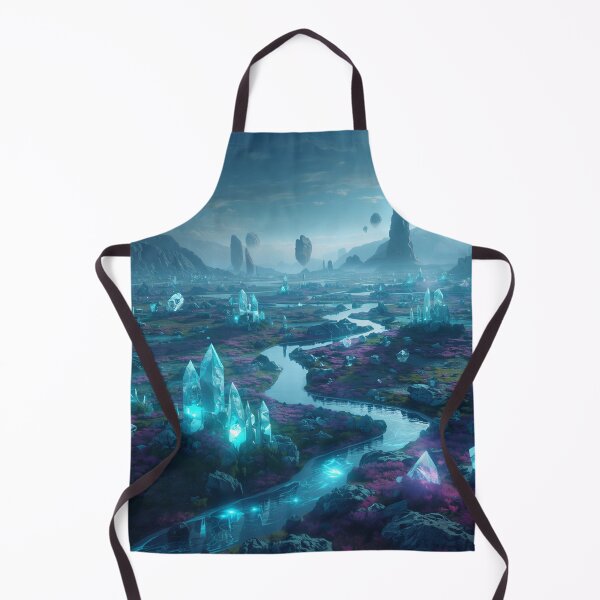 Item preview, Crystal Horizon Fantasy Sci-Fi Landscape designed and sold by Luminous Wilds.