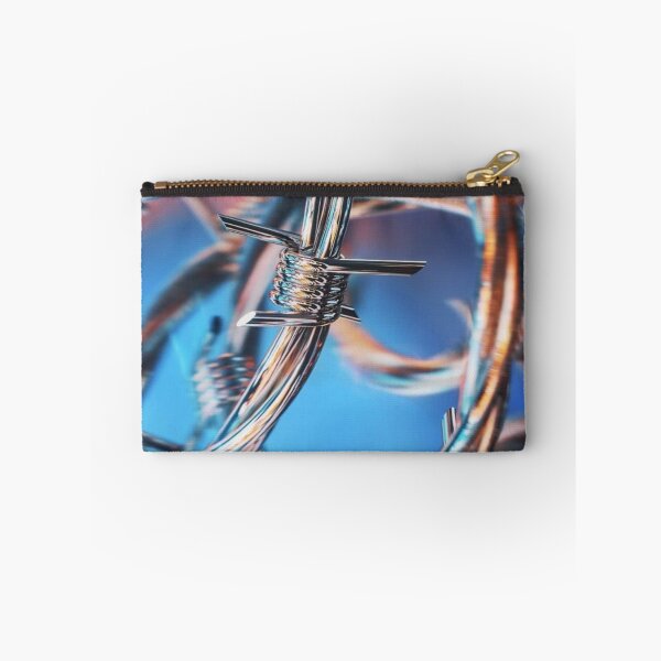 Item preview, Y2K Chrome Barbed Wire - Abstract Cyber Grunge Texture designed and sold by LYAN-STORE.