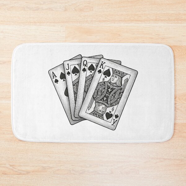 Item preview, Royal Flush Spades Poker Cards Vintage Casino Design designed and sold by Kavya Art.
