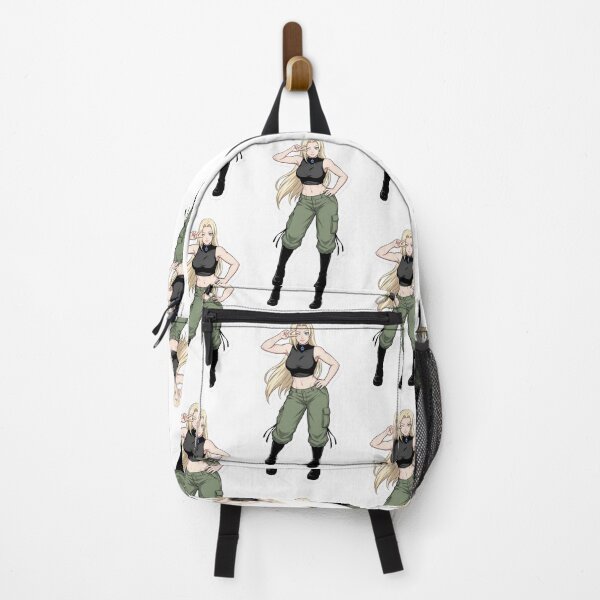 Item preview, Blonde Anime Ninja Girl Sticker – Cool Manga Warrior Pose Aesthetic Design designed and sold by Bhaskar Digital Art.