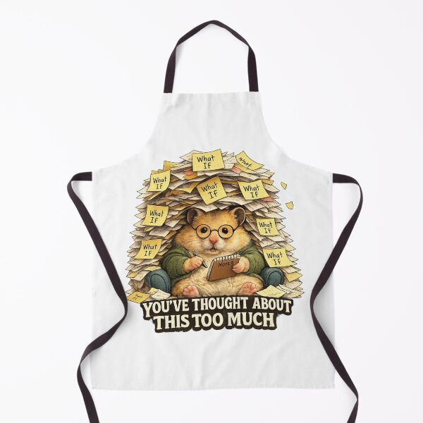 Item preview, Anxious Hamster Overthinker Notebook Gift designed and sold by Gentlestate.