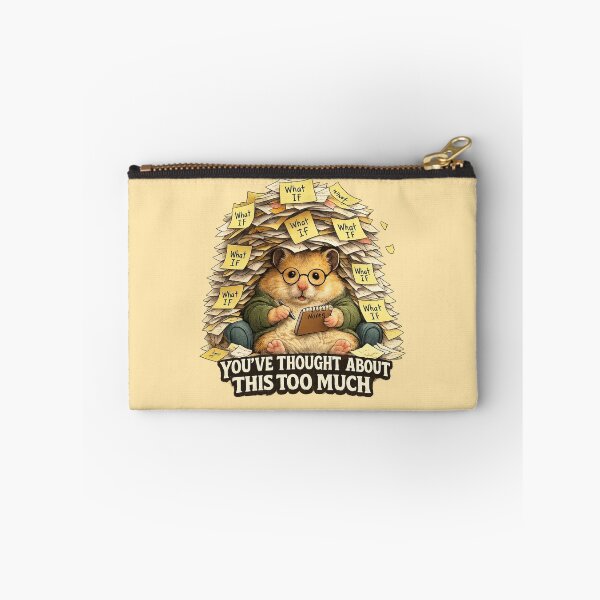 Item preview, Anxious Hamster Overthinker Notebook Gift designed and sold by Gentlestate.