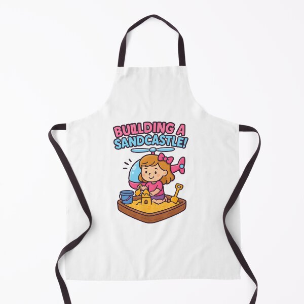 Item preview, Girl Building a Sandcastle – “BUILDING A SANDCASTLE!” designed and sold by Les-Ink-Studio.