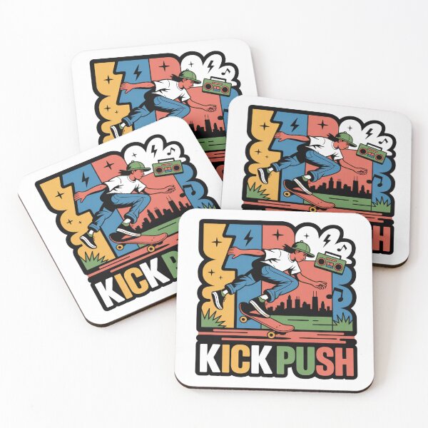 Item preview, Kick Push Skate Hip Hop Street Art designed and sold by LukaRealm.