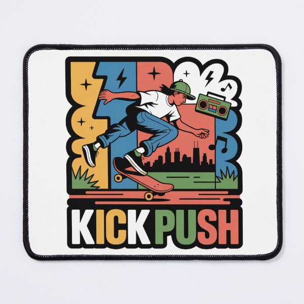 Item preview, Kick Push Skate Hip Hop Street Art designed and sold by LukaRealm.