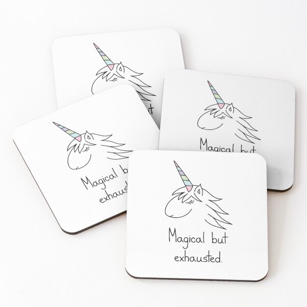 Item preview, Magical But Exhausted Unicorn Minimalistic Art designed and sold by Mooi Studio.