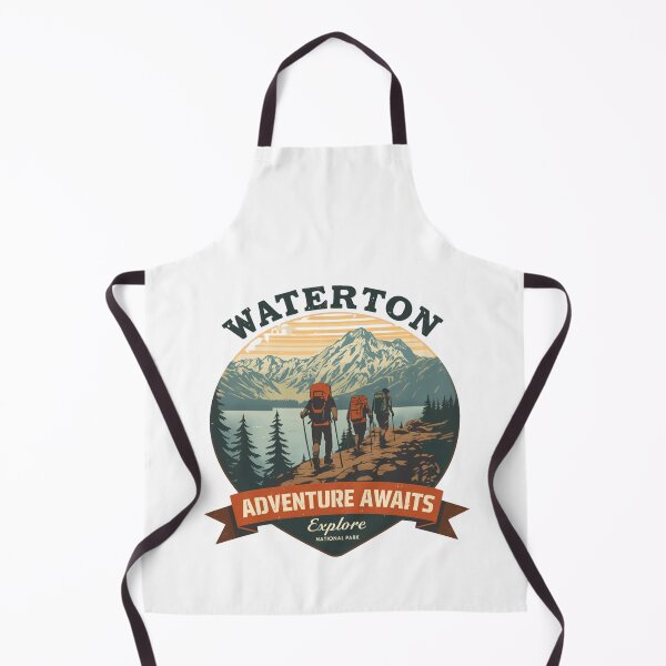 Item preview, Waterton Adventure Awaits Explore National Park Hiker Traveler designed and sold by Simsimah26Parks.