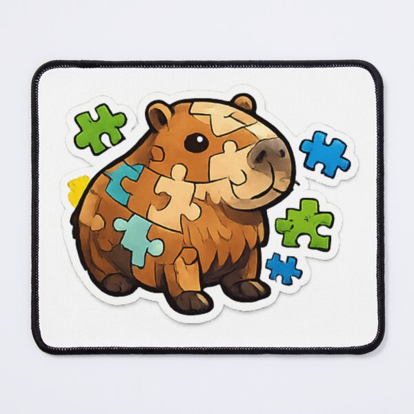 Item preview, Cute Puzzle Capybara Sticker designed and sold by Jyotisima8929.