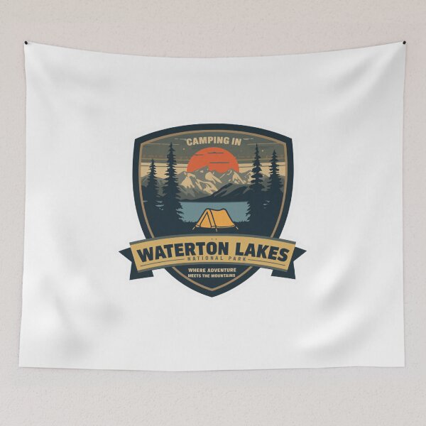 Item preview, Camping In Waterton Lakes National Park Where Adventure Meets The Mountains Waterton Lakes Hiking Outdoors Travel designed and sold by Simsimah26Parks.