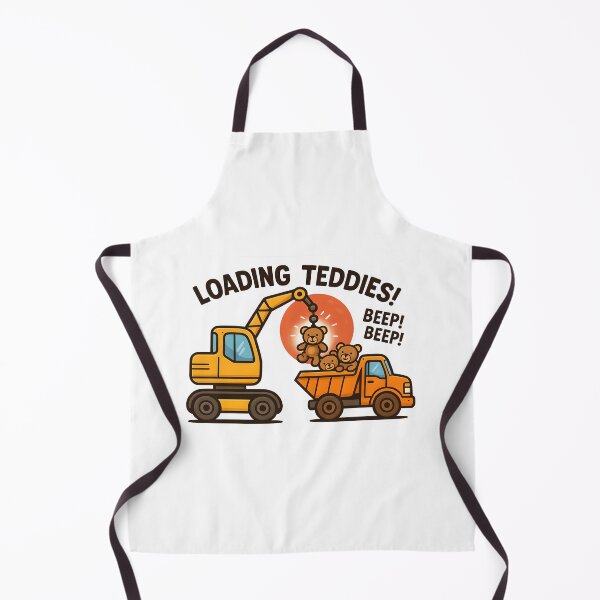 Item preview, Crane Loading Teddies into a Dump Truck designed and sold by Les-Ink-Studio.