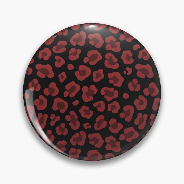 Item preview, Black And Brick Red Leopard Print designed and sold by pattern-archive.