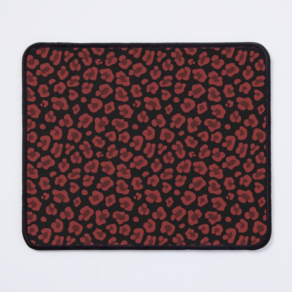 Item preview, Black And Brick Red Leopard Print designed and sold by pattern-archive.