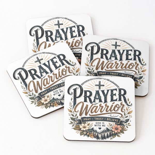 Item preview, Prayer Warrior Christian Faith Inspirational Sticker designed and sold by Omanut Studio — By Ashwin..