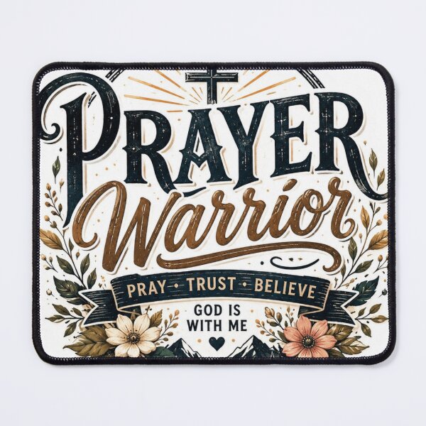 Item preview, Prayer Warrior Christian Faith Inspirational Sticker designed and sold by Omanut Studio — By Ashwin..