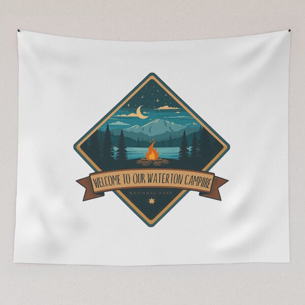 Item preview, Welcome To Our Waterton Campfire National Park Camping Adventure designed and sold by Simsimah26Parks.