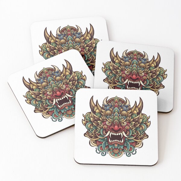 Item preview, Mythical Beast Barong Intricate Detailed Art designed and sold by Curative Art.