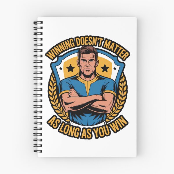 Item preview, Winning Doesn't Matter Football Badge Art designed and sold by LukaRealm.