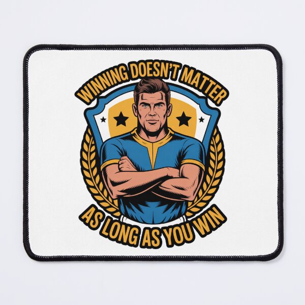 Item preview, Winning Doesn't Matter Football Badge Art designed and sold by LukaRealm.