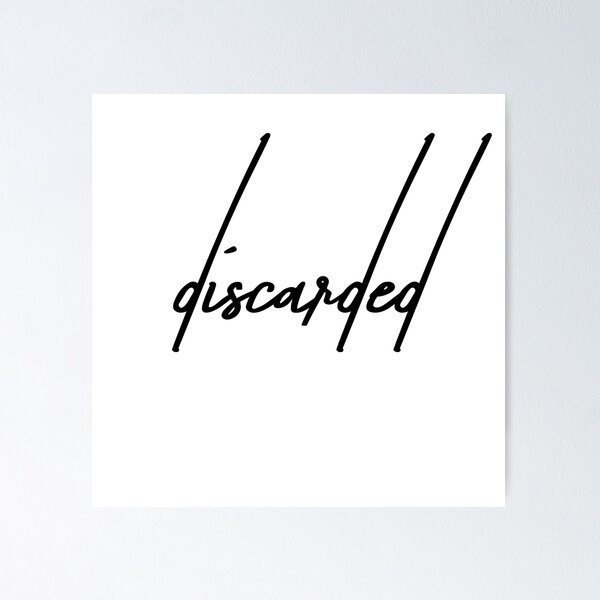 Item preview, Discarded - Moody Minimalist Aesthetic Typography designed and sold by ReggieDior.