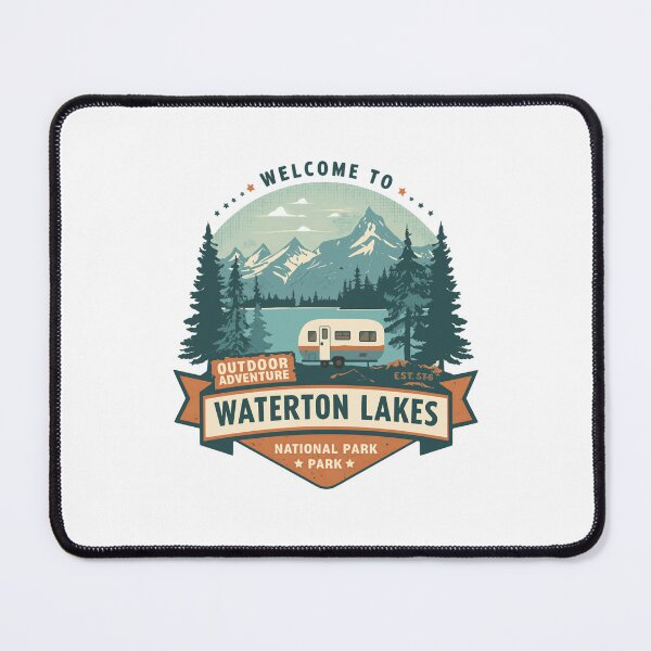 Item preview, Waterton Lakes National Park Park Outdoor Adventure Welcome Est. 576 Camping Camper Travel Hiker designed and sold by Simsimah26Parks.