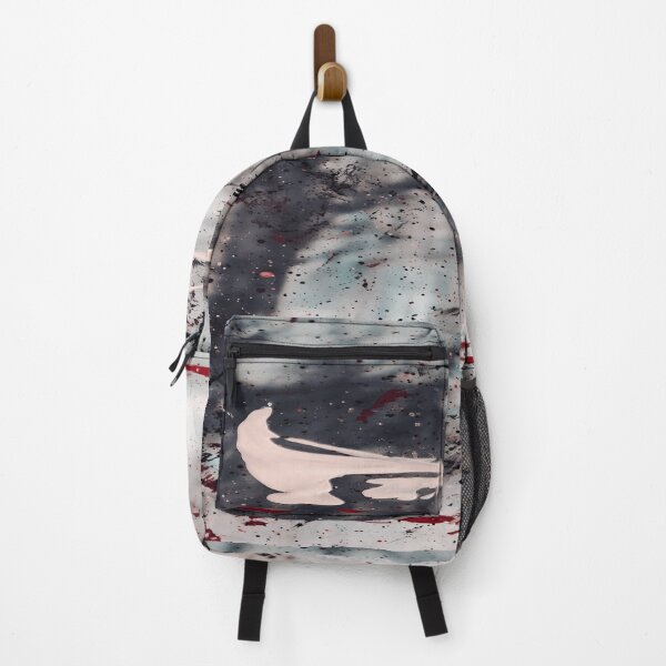 Item preview, Abstract Grunge Paint Splatter Grey and Crimson designed and sold by L&L.