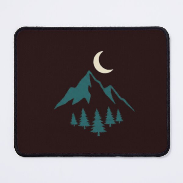 Item preview, Minimalist Mountain and Moon Nature Vector Art designed and sold by The Creative Canva.
