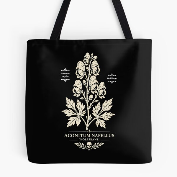 Item preview, Wolfsbane Botanical Illustration Dark Academia Poison Plant Gothic Herbal Shirt designed and sold by nbg2012.