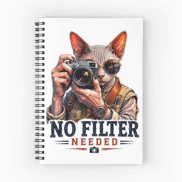 Item preview, No Filter Needed Funny Sphynx Cat Photographer designed and sold by the-dovlat.