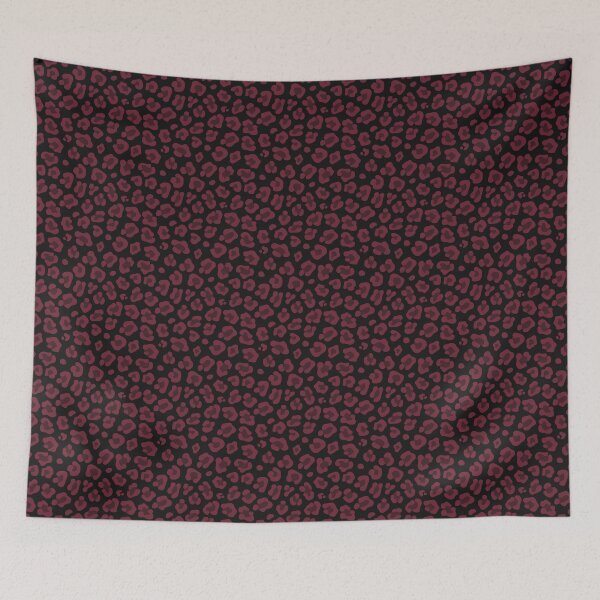 Item preview, Black And Burgundy Leopard Print designed and sold by pattern-archive.