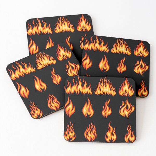Item preview, Flame Elements Set - Red Fire and Hot Sparks Sticker Pack designed and sold by LYAN-STORE.
