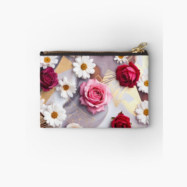 Item preview, Mixed Roses and Daisies Floral Pattern designed and sold by IntelliMindDesigns.