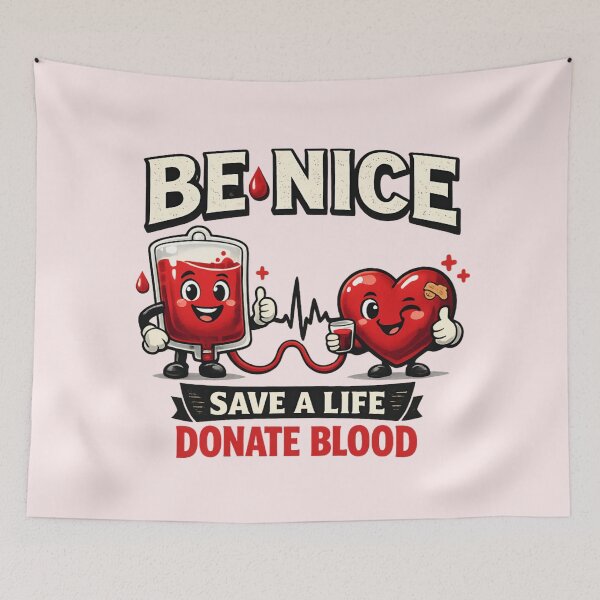 Item preview, Be Nice  - Save a Life Donate Blood designed and sold by SidTastic .