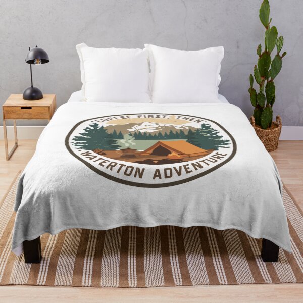 Item preview, Coffee First, Then Waterton Adventure Camping Hiker Explorer designed and sold by Simsimah26Parks.
