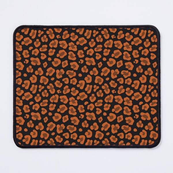 Item preview, Black And Burnt Orange Leopard Print designed and sold by pattern-archive.