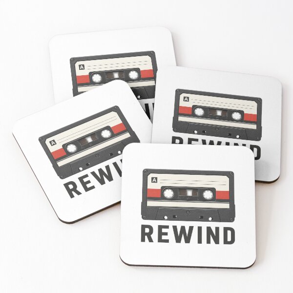 Item preview, Rewind Retro Cassette Tape Nostalgia Design designed and sold by the-dovlat.
