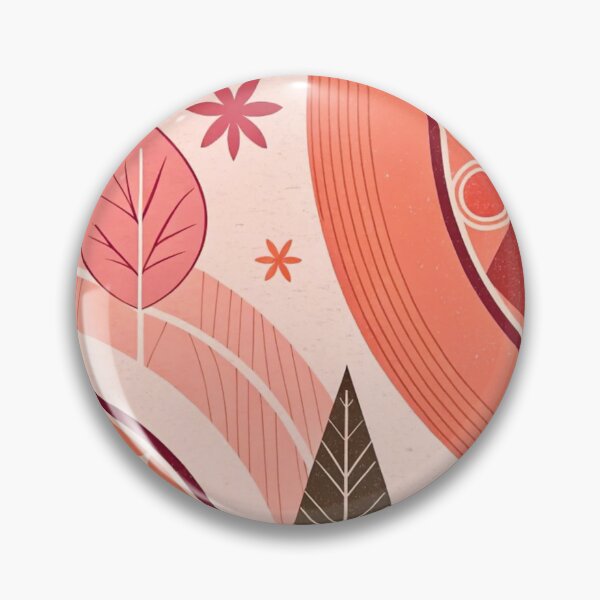 Item preview, Terracotta Boho Botanical Pattern - Folk Art Autumn Geometry designed and sold by LYAN-STORE.