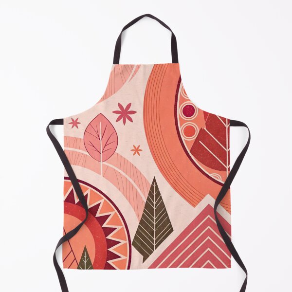 Item preview, Terracotta Boho Botanical Pattern - Folk Art Autumn Geometry designed and sold by LYAN-STORE.