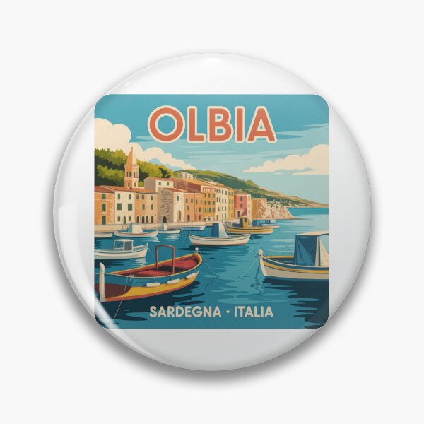 Item preview, Olbia Sardegna Italia Vintage Travel Poster designed and sold by LukaRealm.