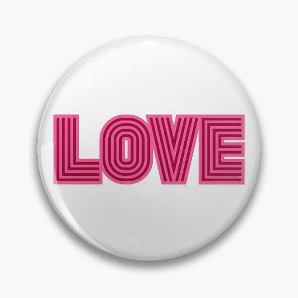 Item preview, Pink Love Type designed and sold by GoGoPotatoPrint.