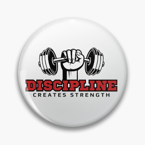 Item preview, Discipline Creates Strength Gym | Fitness Motivation Workout | Weightlifting Training Shirt for Men and Women designed and sold by 95PrintAura.