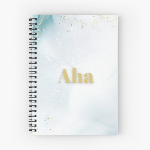 Item preview, The word "Aha" on a blue background designed and sold by Mathe mit Anna.
